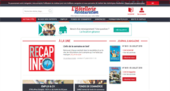 Desktop Screenshot of lhotellerie-restauration.fr